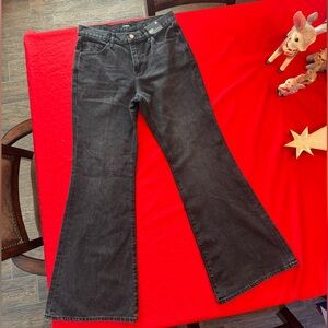 Express Black Size 6S 70’s Flare Mid Rise Jeans